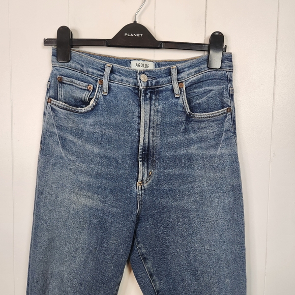 AGOLDE Pinch Waist Skinny Jeans Stretch Ultra High Rise Size 27 - Picture 4 of 10